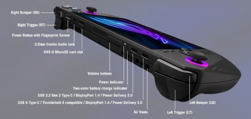 ASUS ROG Ally X Handheld Gaming Console RC72LA-NH021W
